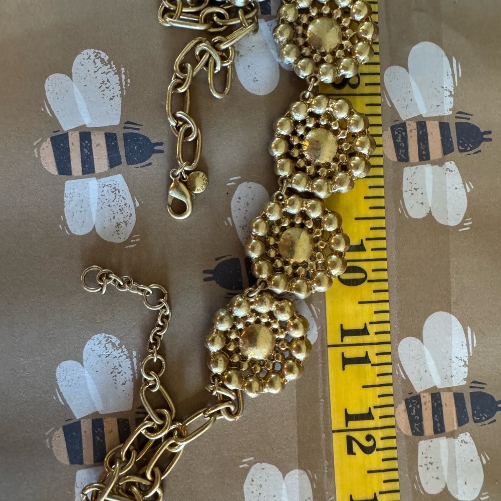 J.Crew Layered Circle Crystal Statement Necklace - image 6